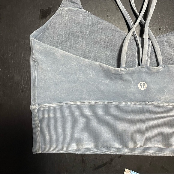lululemon athletica Other - Lululemon Free To Be Bra *Long Line Rib Snow Wash